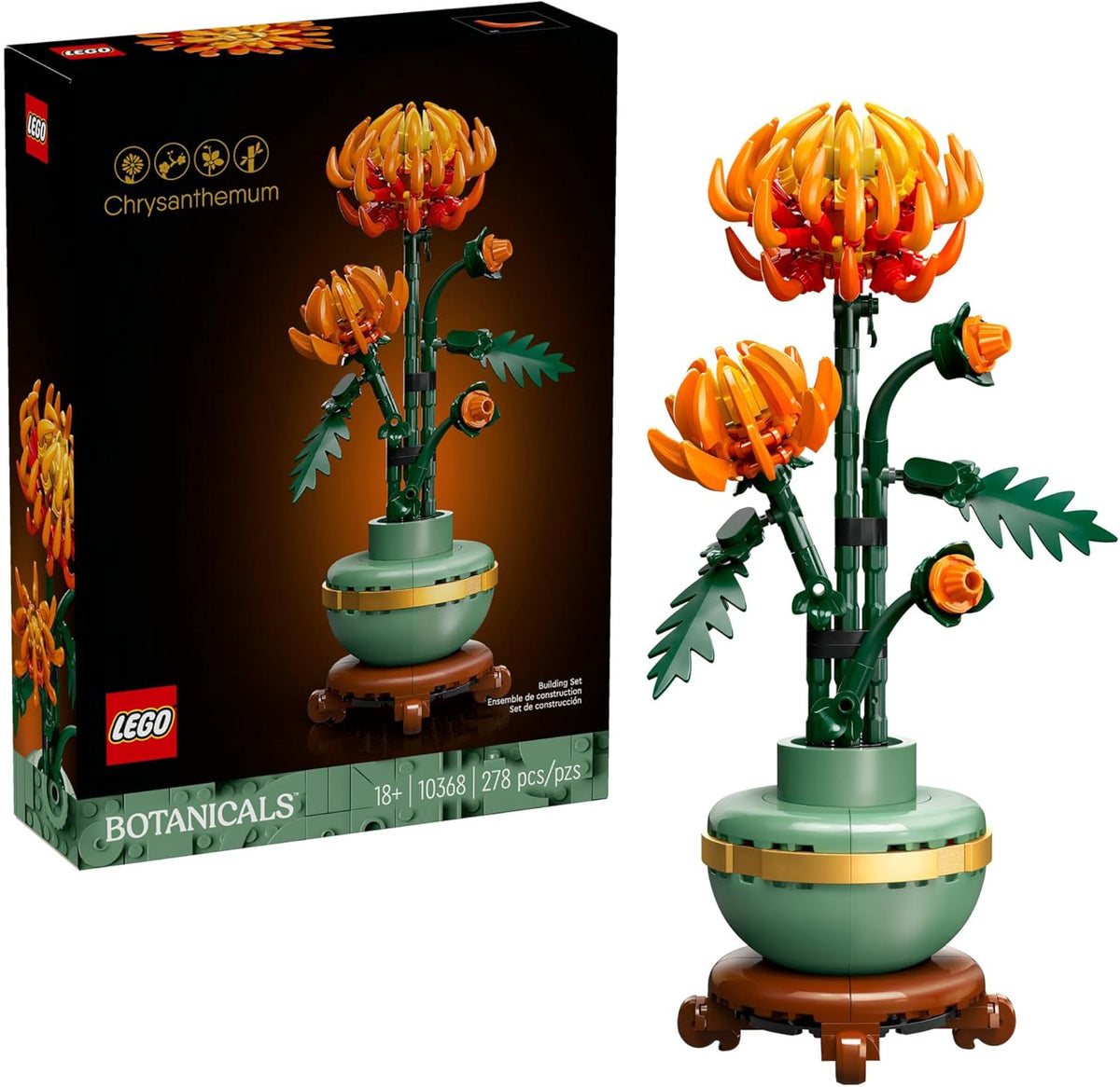 LEGO Toy Botanicals Chrysanthemum 278PCS 10368