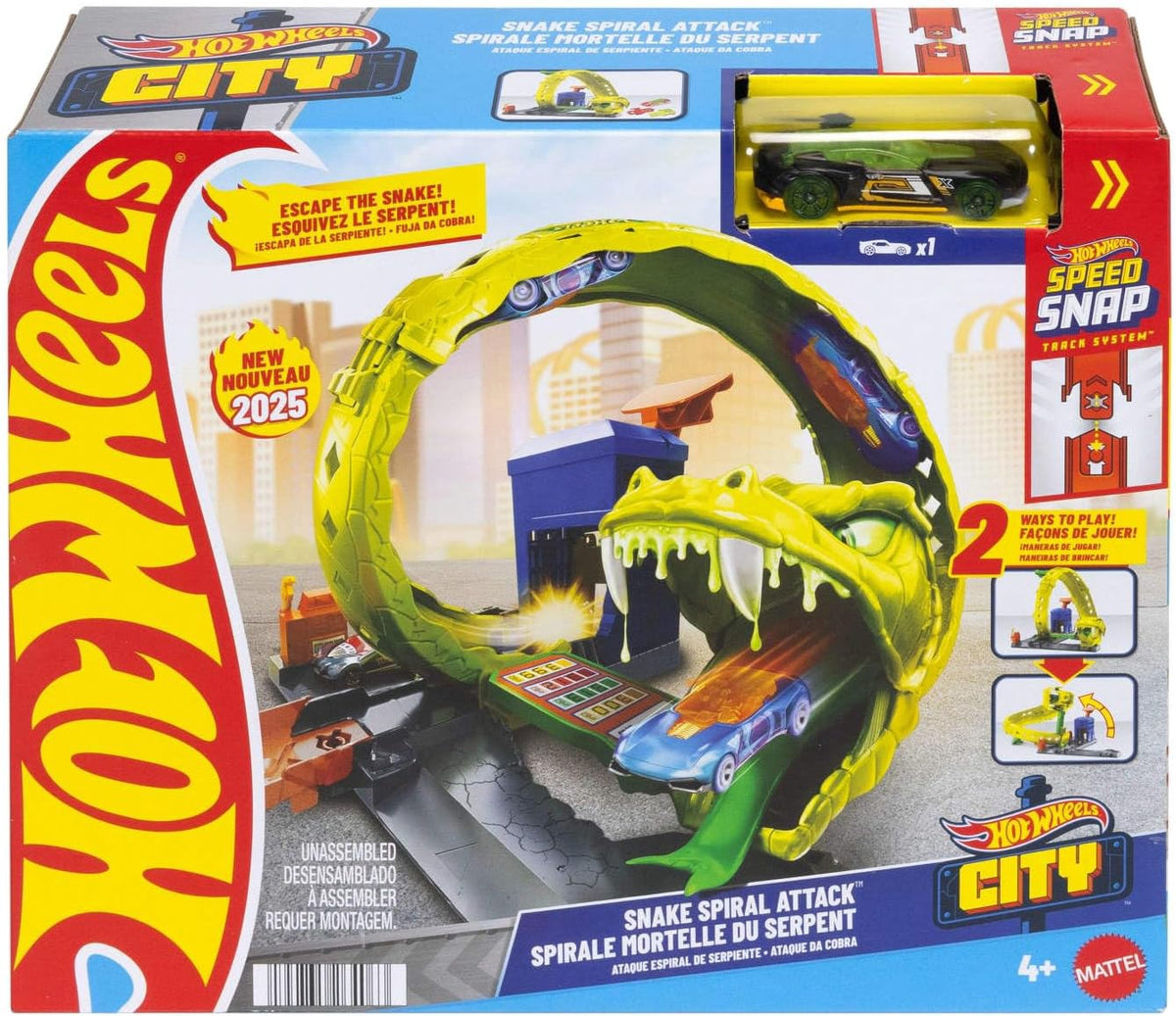 HOT WHEELS Toy Snake Spiral Attack