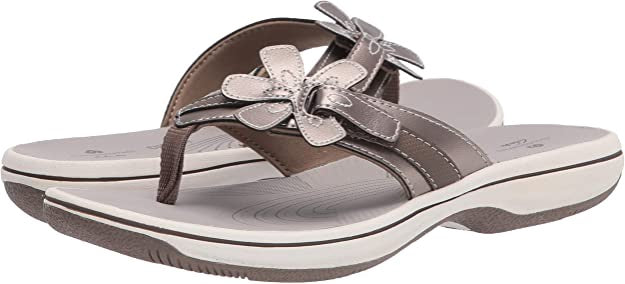 CLARKS Footwear Women Brinkley Flora FLIP-FLOP Pewter
