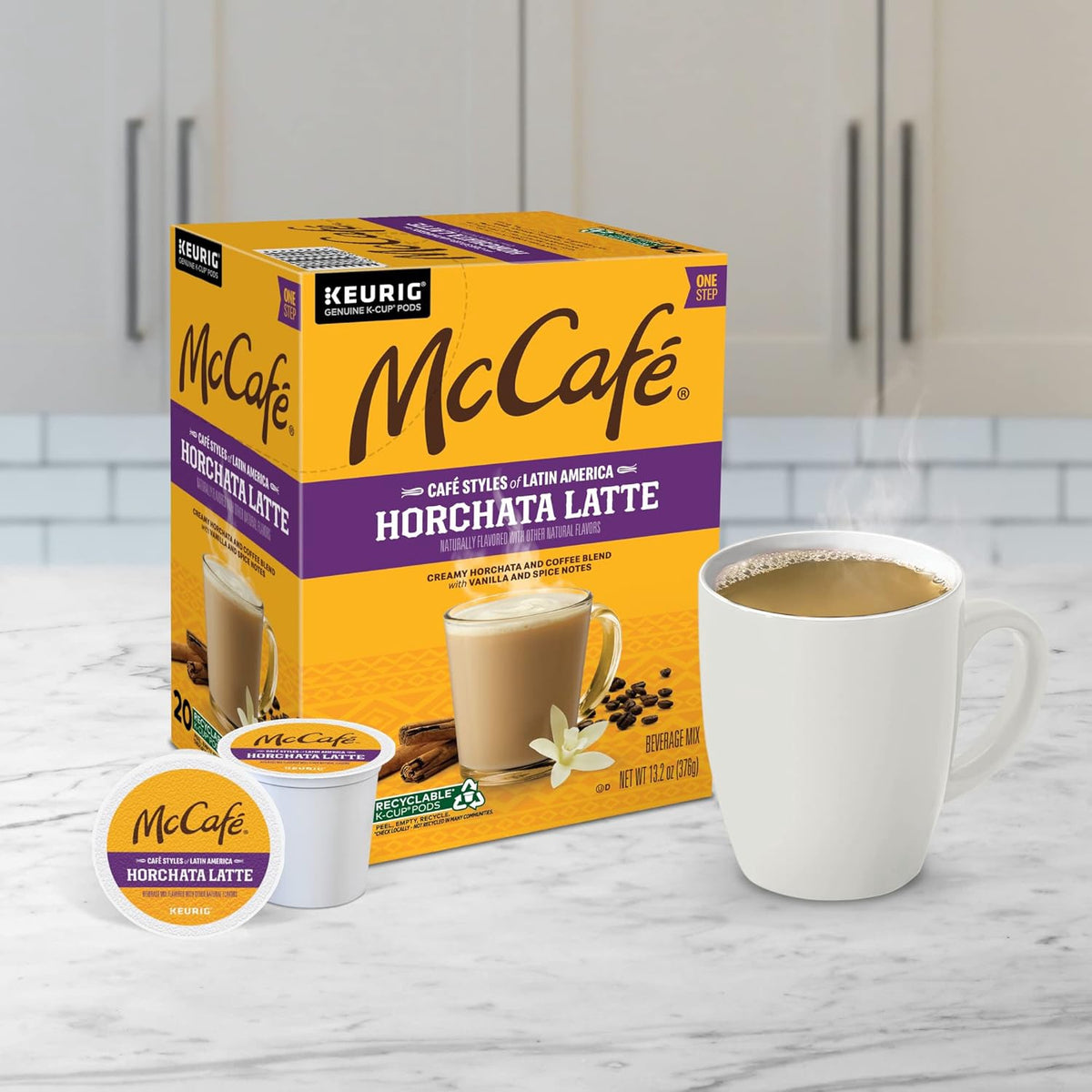 MC CAFE Coffee K Cup Keurig Pods Mccafe Cafe 20COUNT Styles of Latin America Horchata Latte