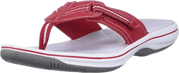 CLARKS Footwear Women Brinkley Jazz FLIP-FLOP Red