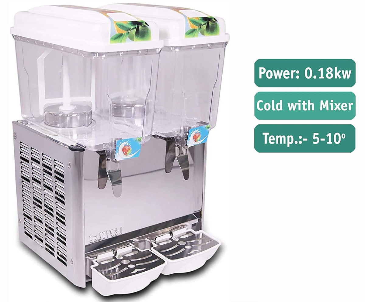 Beverage Juice Dispenser Double 12L LSJ12LX2 Cold Mixer