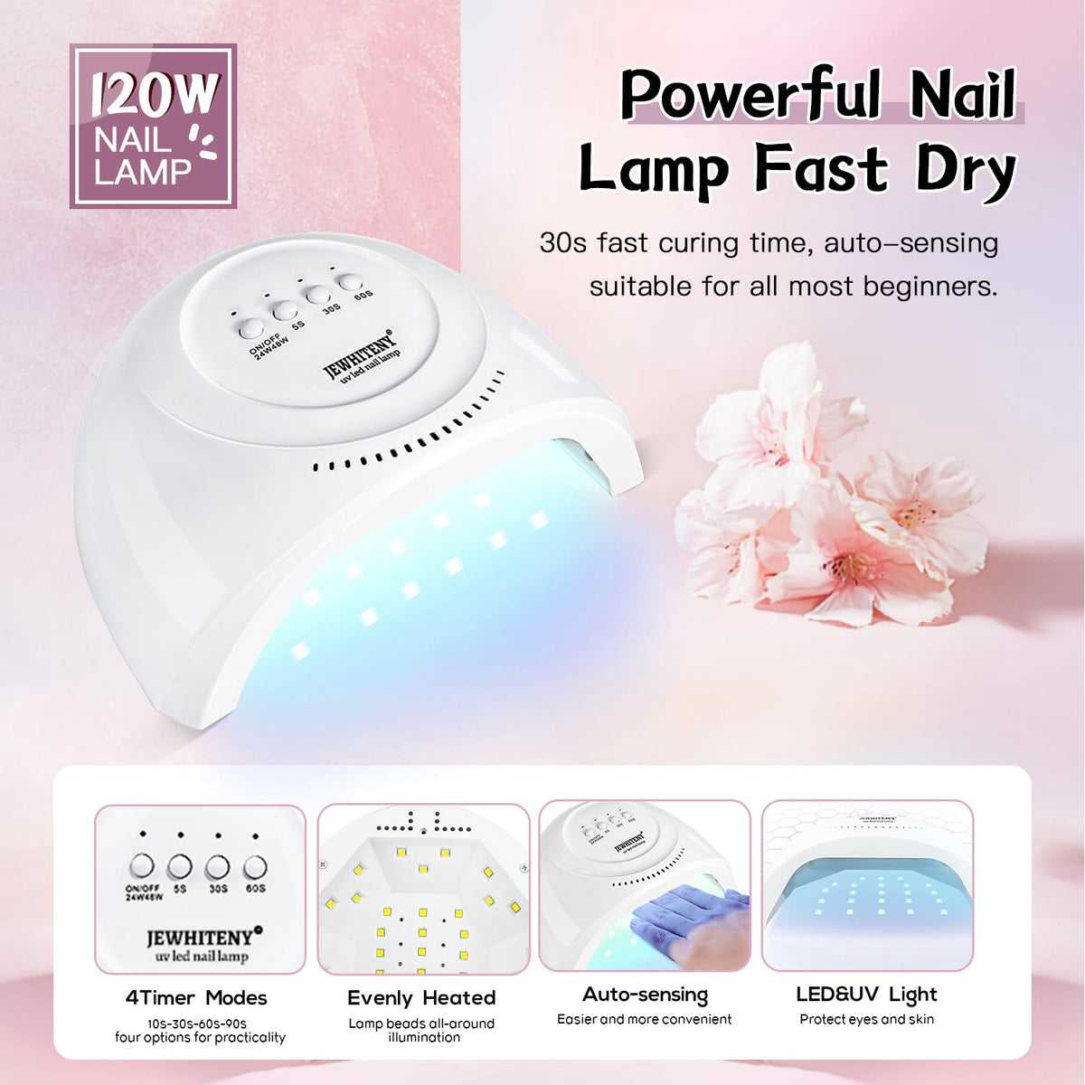 Nails Gel Polish Kit W/LAMP 27 Colors