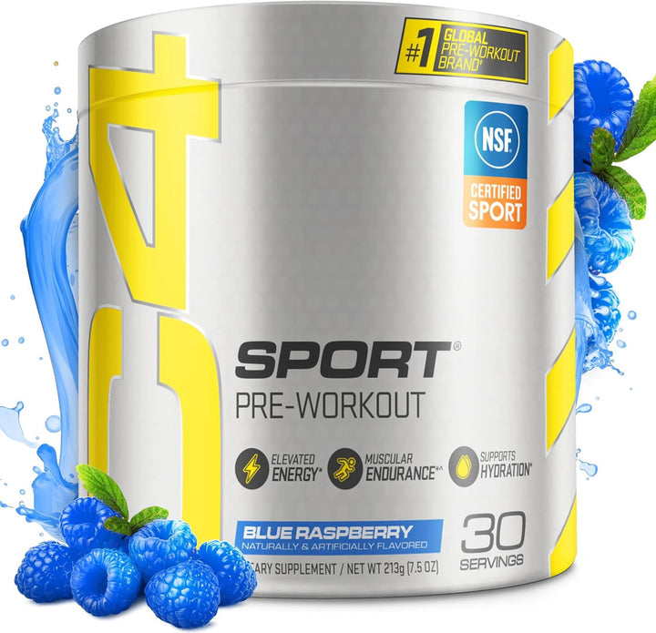CELLUCOR Supplement C4 Sport PRE-WORKOUT Powder Blue Raspberry / Fruit Punch Sport 30 Servings