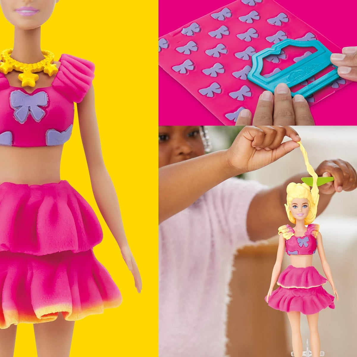 PLAY-DOH Toy Barbie Ruffles and Bows Set