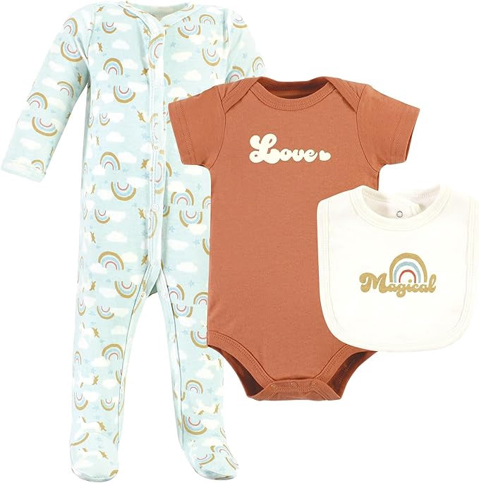 HUDSON BABY Baby Bodysuit Hudson 3PC Set W/BIB