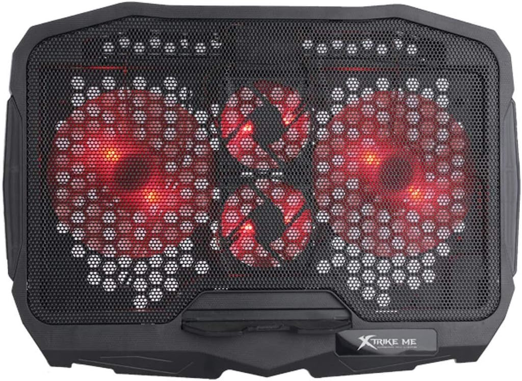 Computer Laptop Cooler Pad Xtrike Me FN-802 Back Lit 16" Laptop Cooling Stand