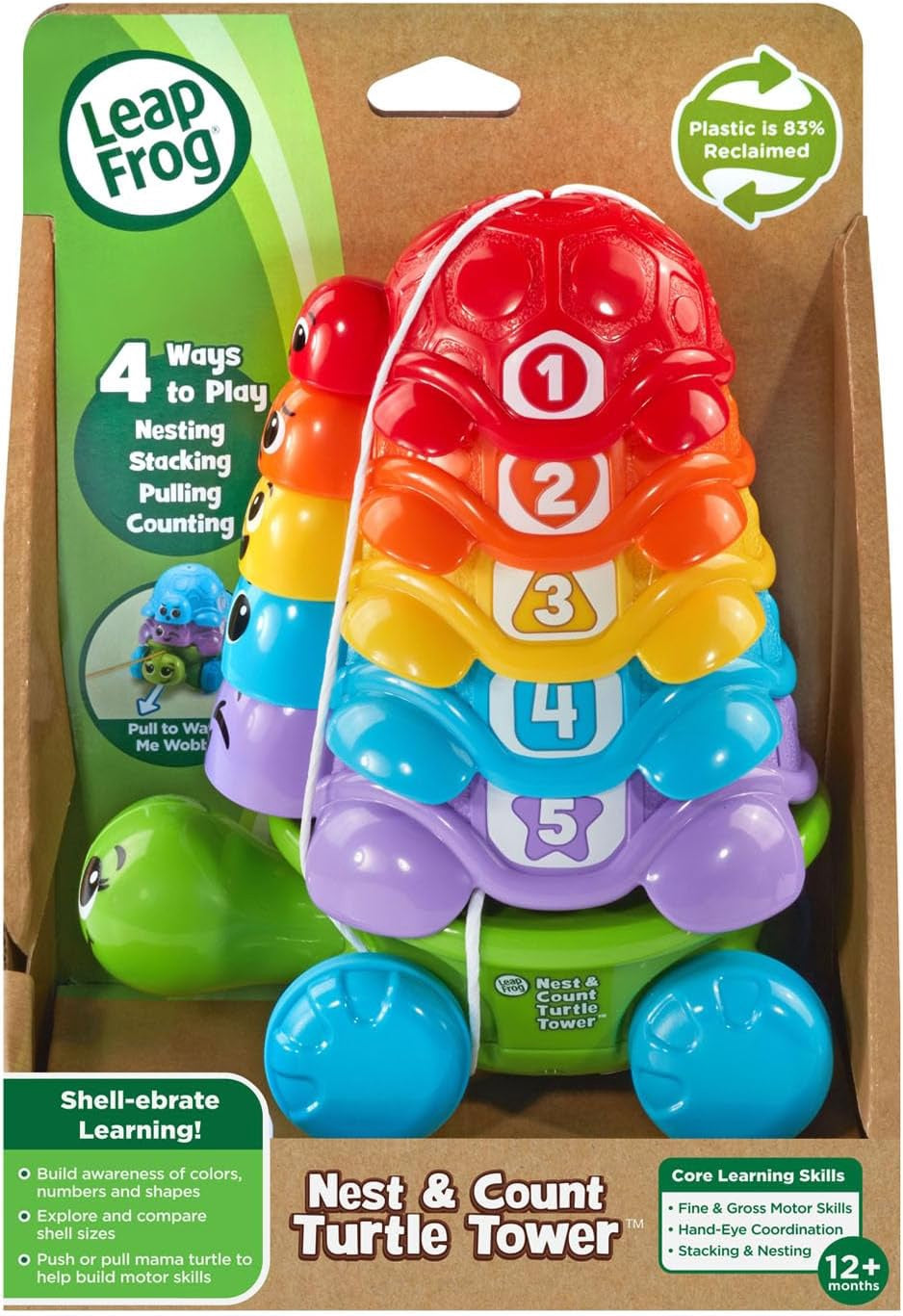 LEAPFROG Toy Nest and Count Turtle Tower