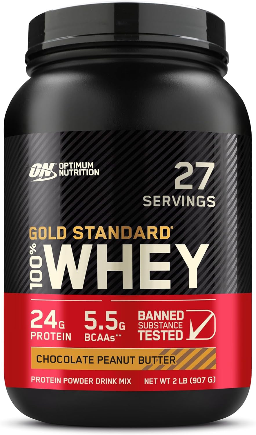 OPTIMUM NUTRITION Supplement Whey Protein Gold Standard Peanut Butter Chocolate 2LB