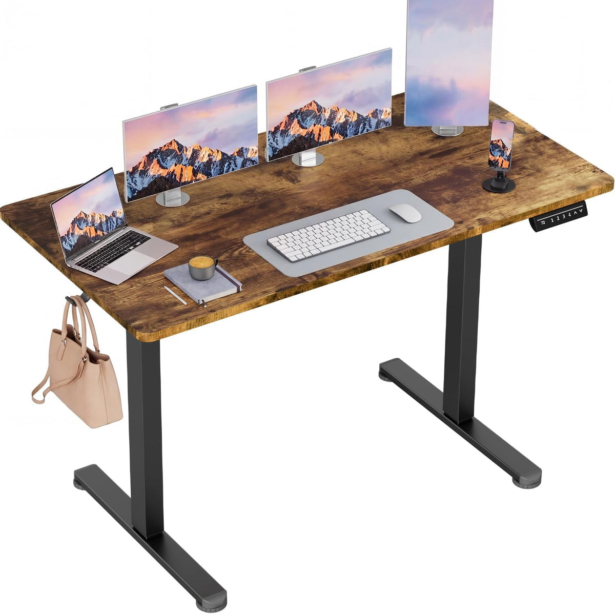 Coputer Desk Standing Adjustable Brown 45" 0250840-A GD020 MY07949
