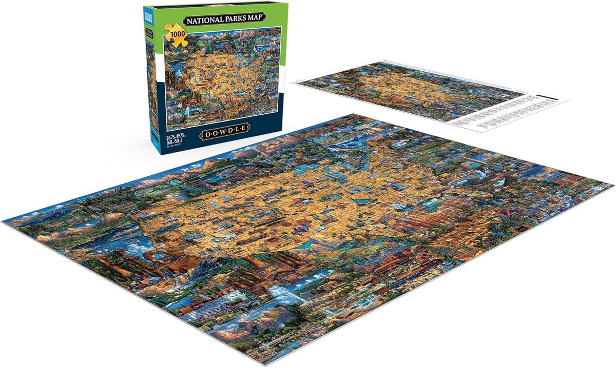 Puzzle Jigsaw 1000PC Travel Poster Landscape / National Parks