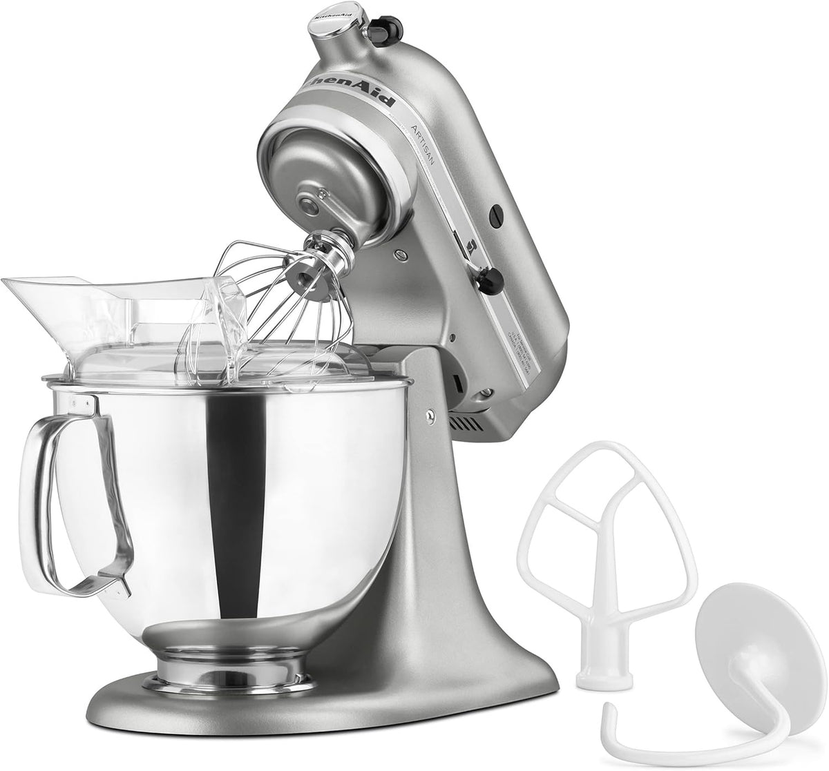 KITCHENAID Cake Mixer Stand KSM150PSCU Artisan Contour Silver 5Q 1Y