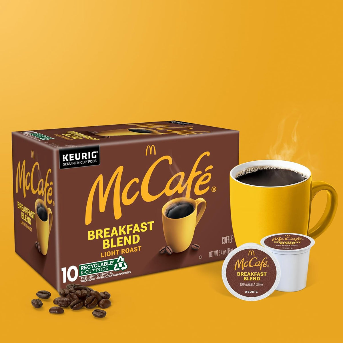 MC CAFE Coffee K-CUP Pods Keurig Mccafe Light Roast 10COUNT