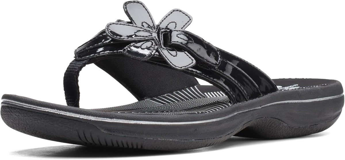 CLARKS Footwear Brinkley Flora Black Patent