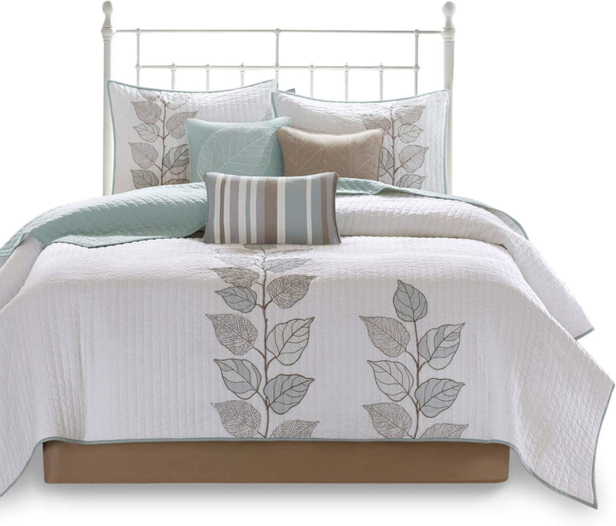 MADISON PARK Quilt Set Caelie Modern 6PCS Cal King