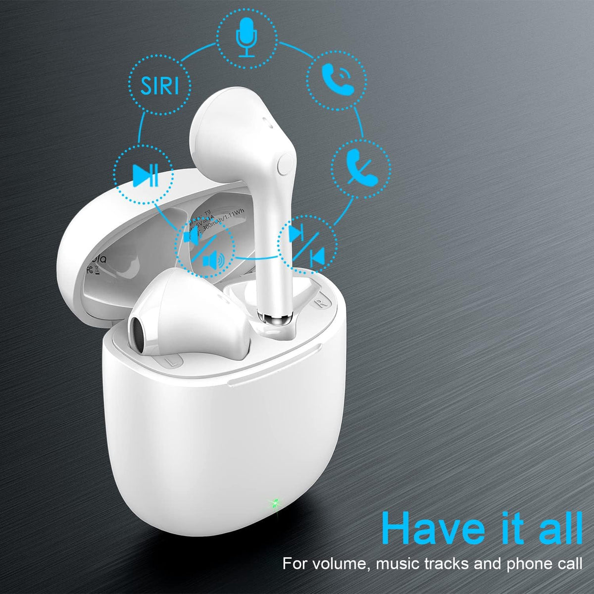 GENERIC Earpiece Bluetooth Yobola T9 with Charging Case Wireless Earbuds
