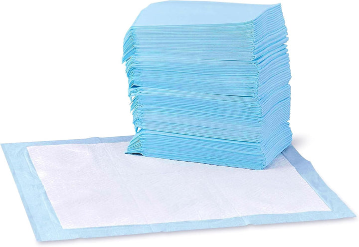 AMAZON Dog Puppy Pee Pads LEAK-PROOF Potty Training 100PCS Pack 22" X 22" Blue Basics