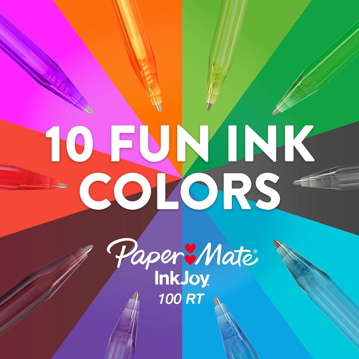 PAPER MATE Stationery Pen Inkjoy 100RT Retractable
