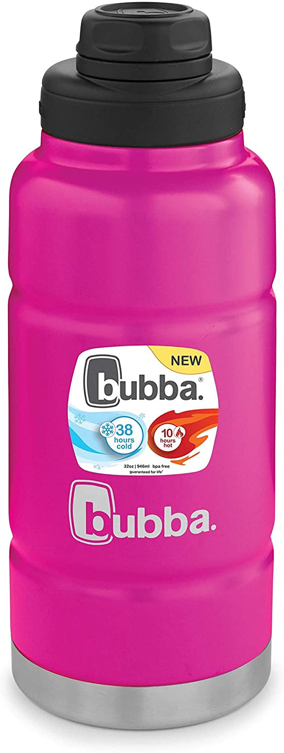 BUBBA Bottle VACUUM-INSULATED Stainless Steel Pink 32OZ