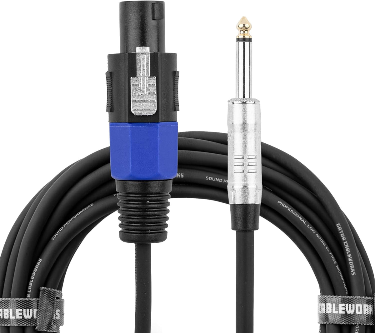 GATOR CABLE WORKS Lead 1 1/4" Male Mono to 1 Speakon Male 50FT GCWB-SPK-50-1TL Gator