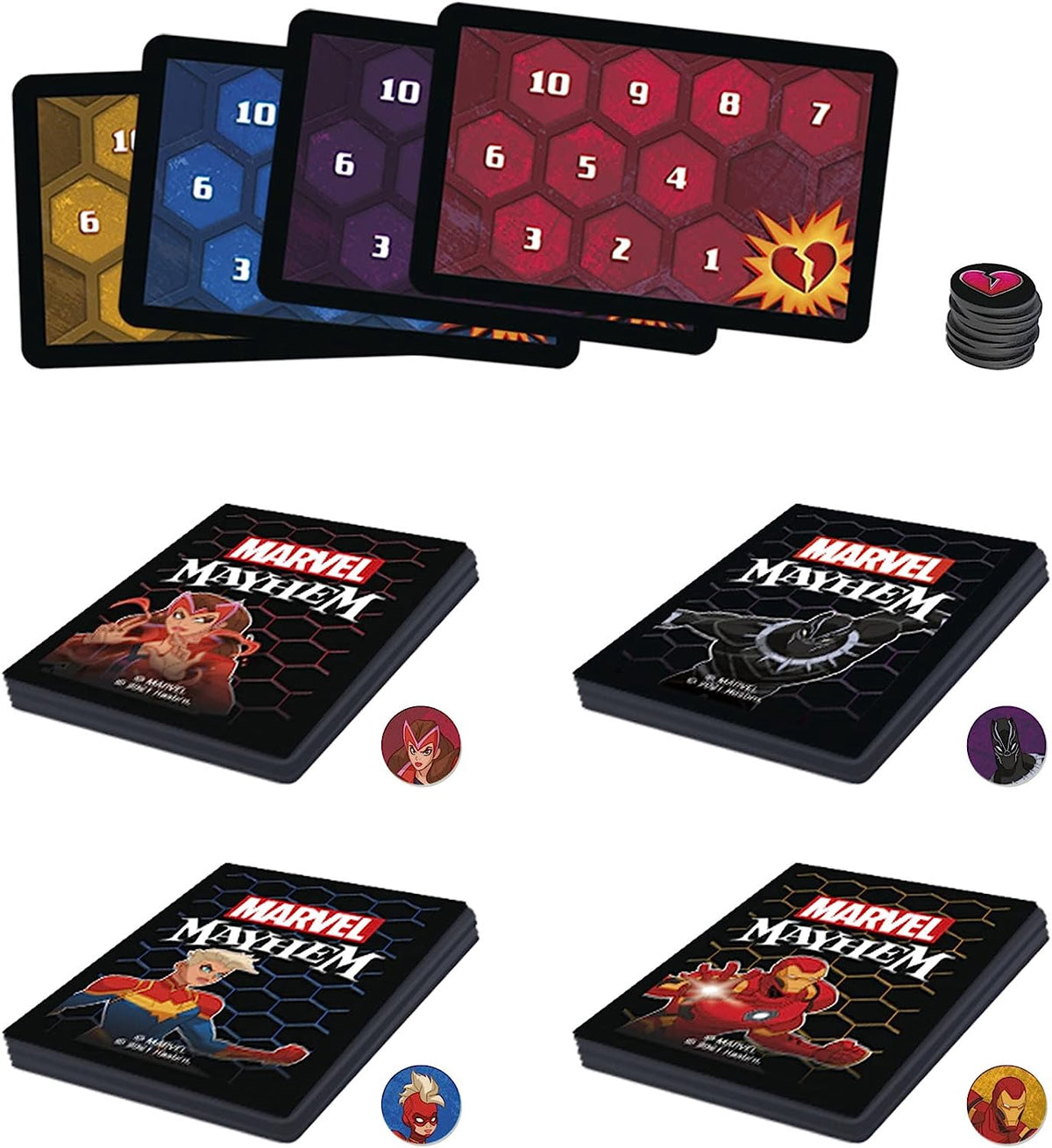 HASBRO Game Marvel MAYHEM-CARD Game
