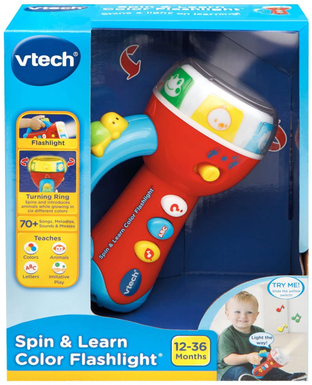 VTECH Toy Spin & Learn Color Flashlight