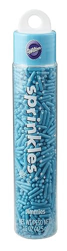 WILTON Baking Sprinkles Jimmies Blue 1.5OZ 42.5G 710-0-0163