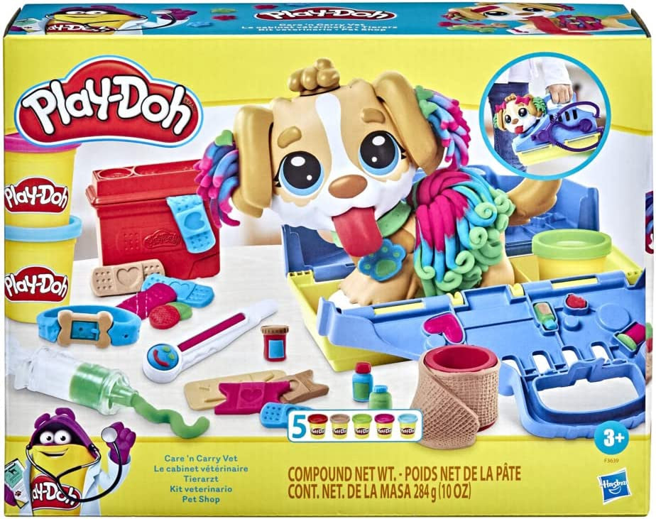 PLAY-DOH Toy Care N Carry Vet Playset