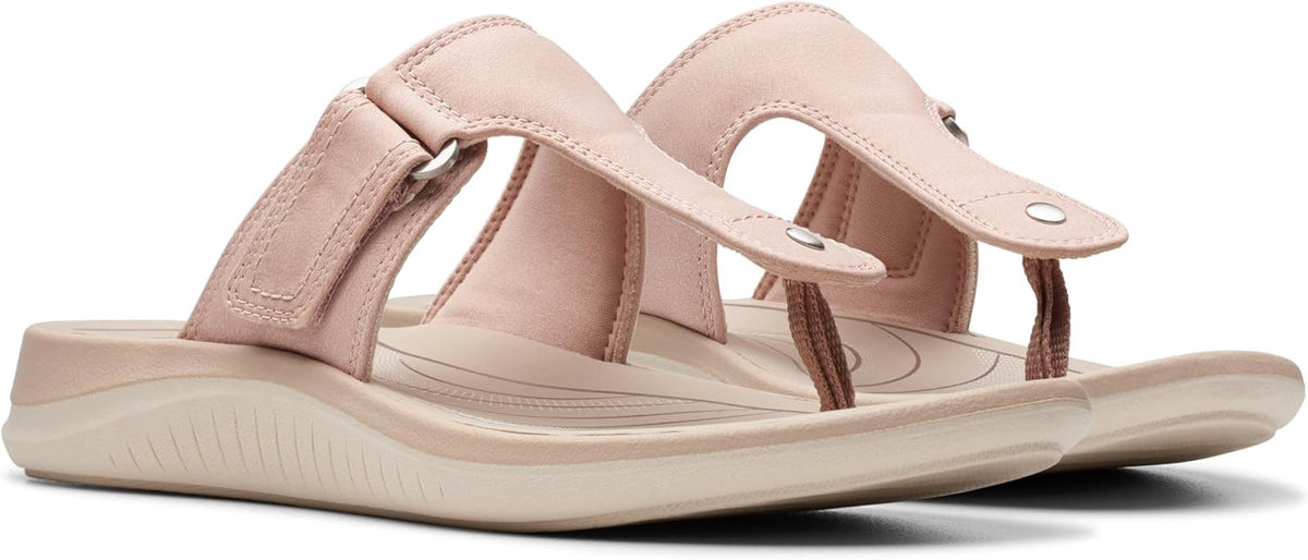 CLARKS Footwear Women Thong Sandal Glide Peach / Black