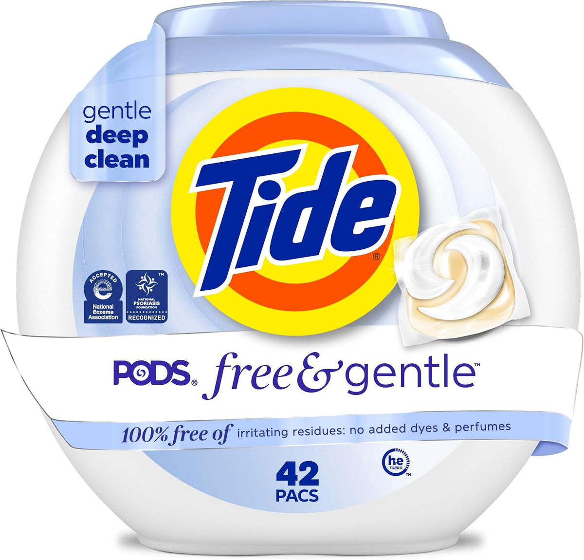 TIDE Washing Machine Detergent Pods Free & Gentle 42COUNT