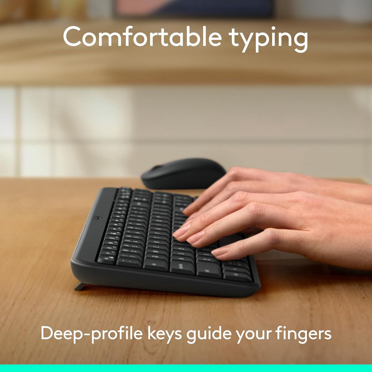 LOGITECH Computer Keyboard & Mouse Combo MK250 Wireless