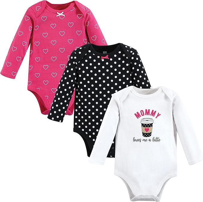 HUDSON BABY Baby Bodysuit Hudson Long Sleeve 3PACK 24M