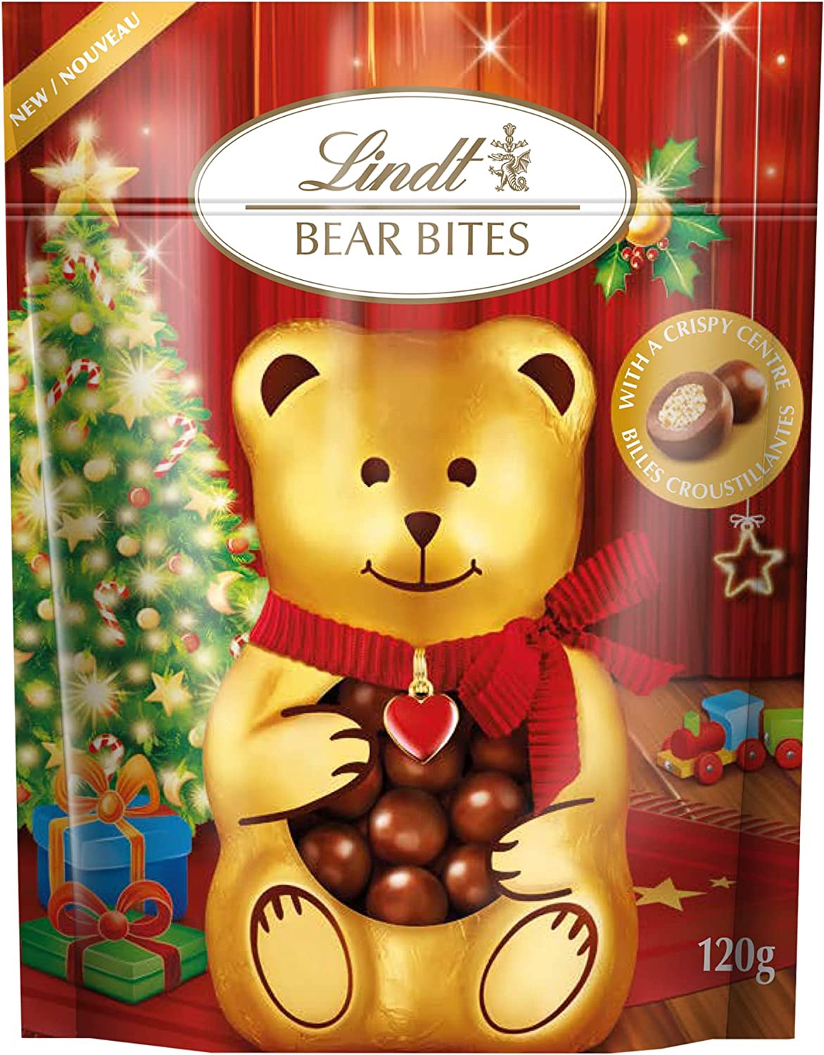 LINDT Bear Bites with A Crispy Centre 120G