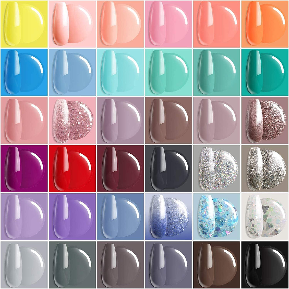 MODELONES Nail Gel Polish Kit 36 Colors Soak Off