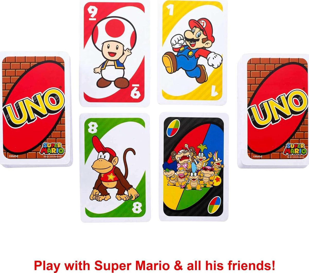 MATTEL Game Uno Super Mario Card