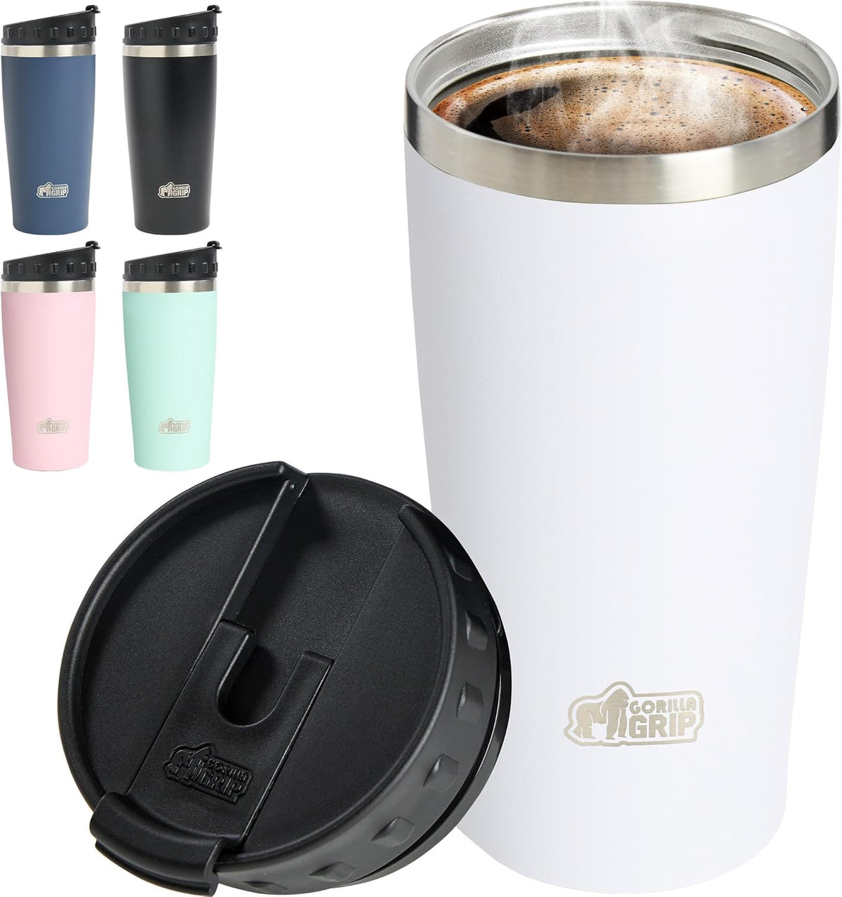 GORILLA GRIP Travel Mug 20OZ Coffee Stainless Steel Vacuum Insukated