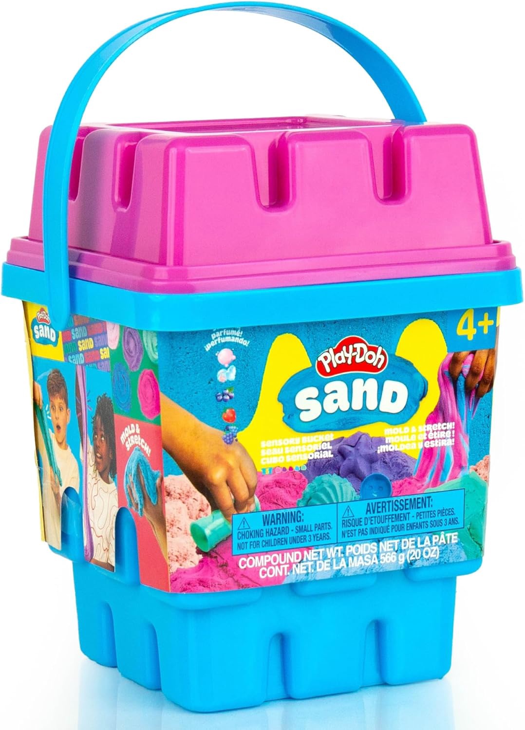 PLAY-DOH Toy Sand Castle Bucket 5 Colors & Scents