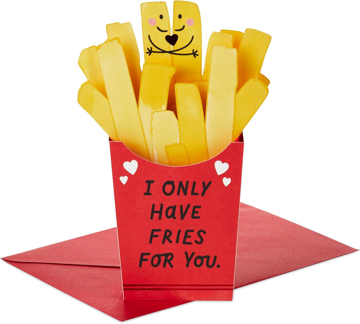 HALLMARK Valentine Card Paper Wonder Pop Up Fries