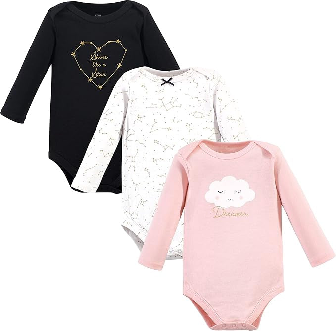 HUDSON BABY Baby Bodysuit Hudson Long Sleeve 3PACK