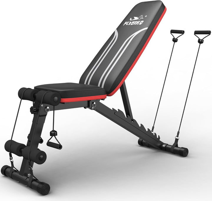 Gym Bench Press Dumbell Flybird FB-22YLD02-01 Adjustable W/RESISTANCE Bands
