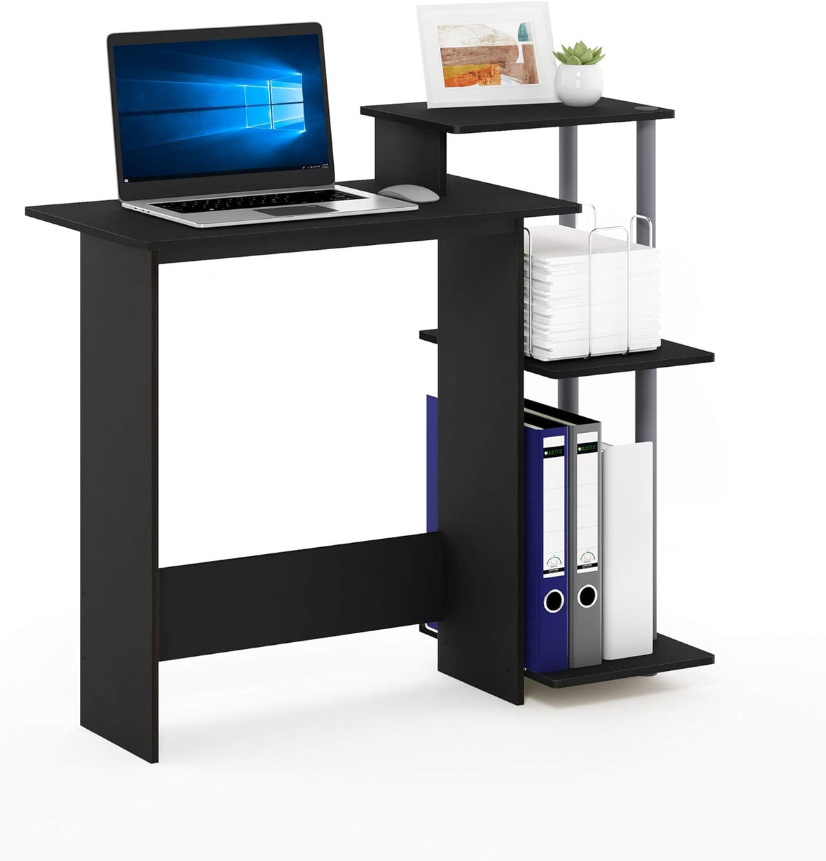 Computer Desk Laptop Modern BLK/GREY Furinno 11192