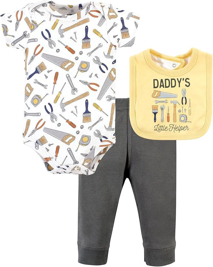 HUDSON BABY Baby Bodysuit Set Hudson 3PCS W/PANTS