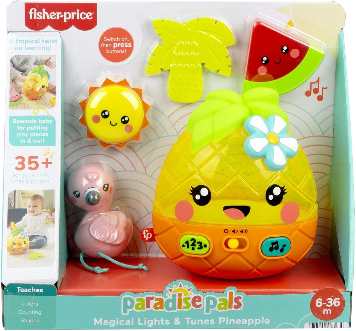 FISHER-PRICE Toy Paradise Pals Magical Lights & Tunes Pineapple