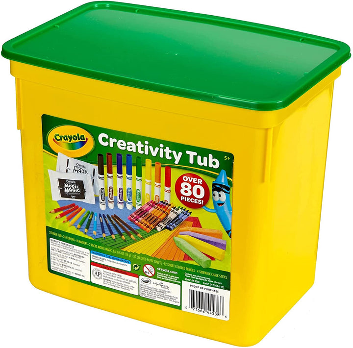 CRAYOLA Toy Creativity Tub 80 Art Tools