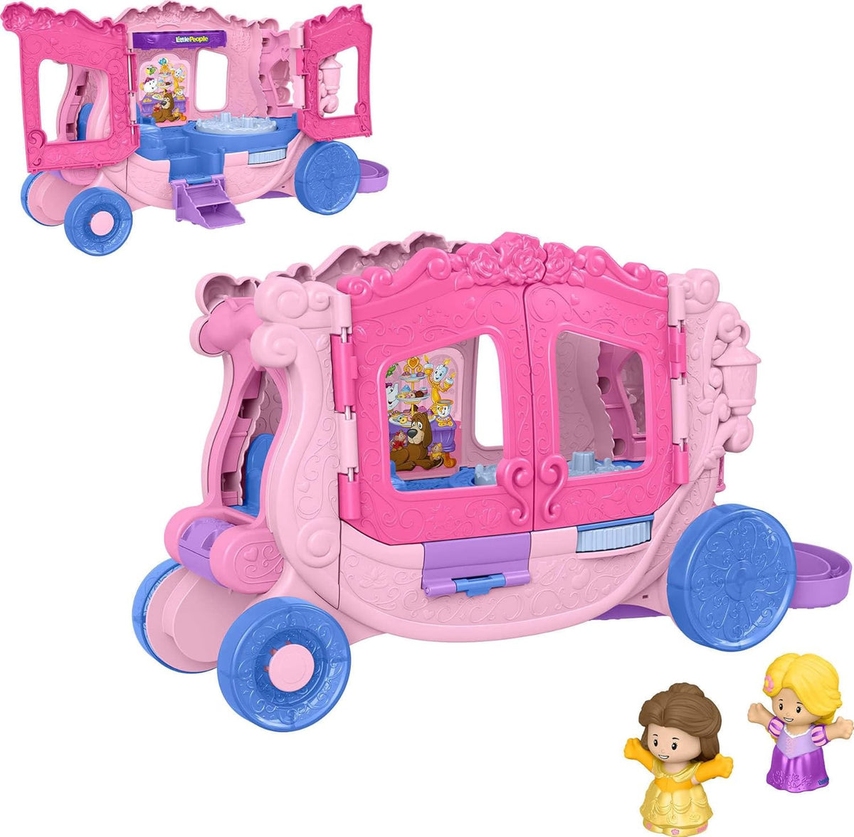 FISHER-PRICE Toy Little People Disney Princess PULL-ALONG Musical Carriage