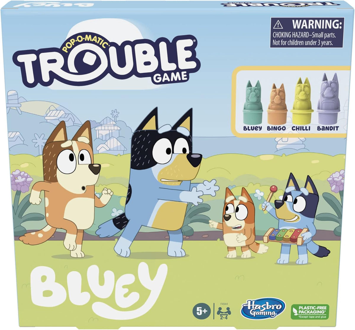 HASBRO Game Trouble Bluey Edition