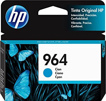 HP Computer Printer Ink 964 Cyan 3JA50AL