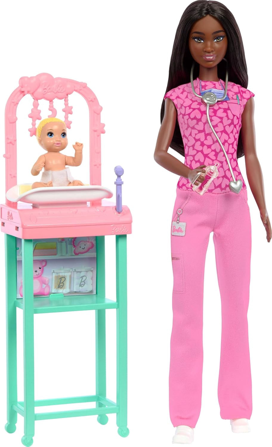 BARBIE Toy Baby Doctor with Brunette Doll