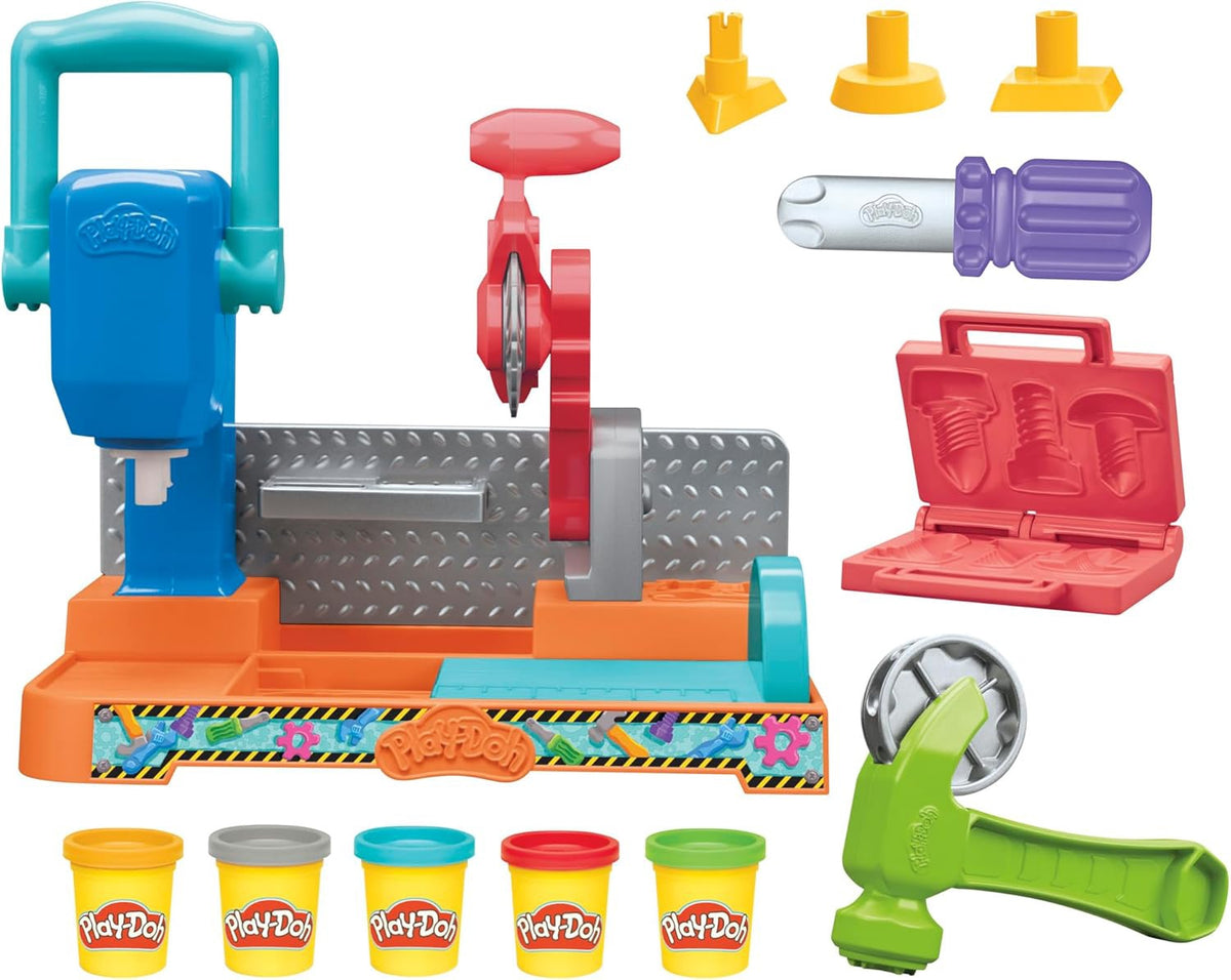 PLAY-DOH Toy Stamp & Saw Tool Bench Playset