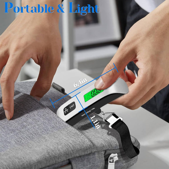Travel Scale Digital Luggage Silver